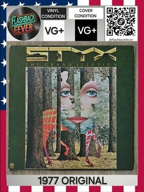 STYX•The Grand Illusion•1977 US Stereo (#SP-4637) Specialty Pressing